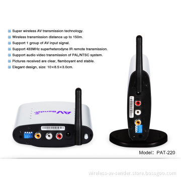 MOST POPULOR PAKITE 2.4GHZ  2.4GHz vedio sender WITH IR REMOTE CONTROL